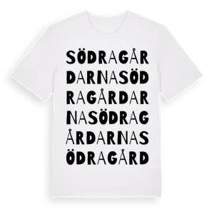 Södragårdarna ordlek t-shirt – ekologisk bomull t-shirt från Pinshirt