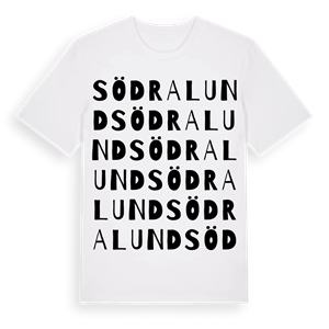 Södralund ordlek t-shirt – ekologisk bomull t-shirt från Pinshirt