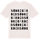 Vintage White t-shirt med Södregården ordlek t-shirt