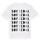 White t-shirt med Sofiedal ordlek t-shirt