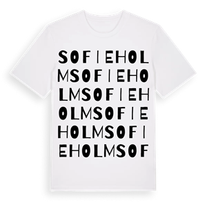Sofieholm ordlek t-shirt – ekologisk bomull t-shirt från Pinshirt