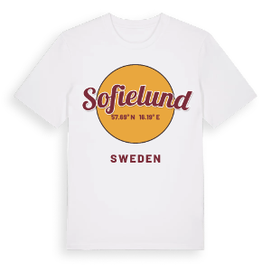 Sofielund cirkel t-shirt – ekologisk bomull t-shirt från Pinshirt