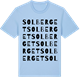 Blue Soul t-shirt med Solberget ordlek t-shirt
