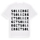 White t-shirt med Solberget ordlek t-shirt