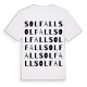 Solfall ordlek t-shirt