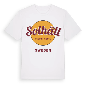 Solhäll cirkel t-shirt – ekologisk bomull t-shirt från Pinshirt