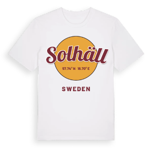 Solhäll cirkel t-shirt – ekologisk bomull t-shirt från Pinshirt