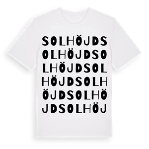 Solhöjd ordlek t-shirt – ekologisk bomull t-shirt från Pinshirt