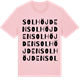 Pink Cotton t-shirt med Solhöjden ordlek t-shirt