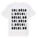 White t-shirt med Solidö ordlek t-shirt
