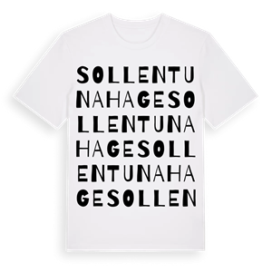 Sollentuna hage ordlek t-shirt – ekologisk bomull t-shirt från Pinshirt