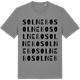 Mid Heather Gray t-shirt med Solnebo ordlek t-shirt