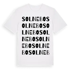 Solnebo ordlek t-shirt – ekologisk bomull t-shirt från Pinshirt