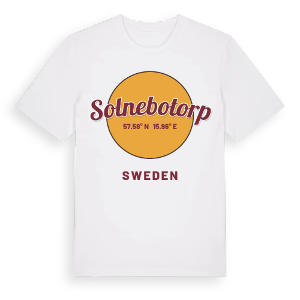 Solnebotorp cirkel t-shirt – ekologisk bomull t-shirt från Pinshirt