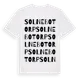White t-shirt med Solnebotorp ordlek t-shirt