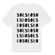 White t-shirt med Solsbo ordlek t-shirt