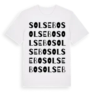 Solsebo ordlek t-shirt – ekologisk bomull t-shirt från Pinshirt