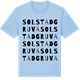 Blue Soul t-shirt med Solstadgruva ordlek t-shirt