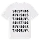 White t-shirt med Solstadgruva ordlek t-shirt