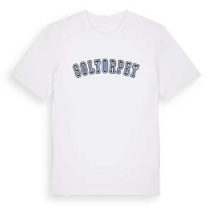 Soltorpet college t-shirt – ekologisk bomull t-shirt från Pinshirt