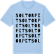 Blue Soul t-shirt med Soltorpet ordlek t-shirt