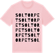 Pink Cotton t-shirt med Soltorpet ordlek t-shirt
