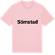Pink Cotton t-shirt med Sömstad fetstil t-shirt