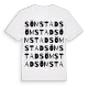 Sömstad ordlek t-shirt