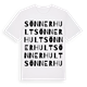 White t-shirt med Sönnerhult ordlek t-shirt