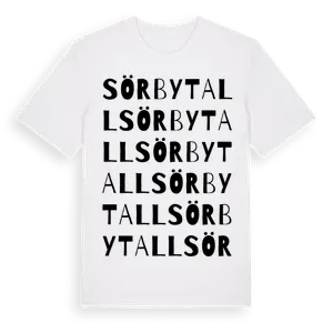 Sörby Tall ordlek t-shirt – ekologisk bomull t-shirt från Pinshirt