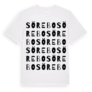Sörebo ordlek t-shirt – ekologisk bomull t-shirt från Pinshirt