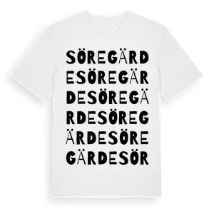Söregärde ordlek t-shirt – ekologisk bomull t-shirt från Pinshirt