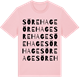 Pink Cotton t-shirt med Sörehage ordlek t-shirt