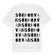 White t-shirt med Sörhorvan ordlek t-shirt