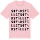 Pink Cotton t-shirt med Sotarstället ordlek t-shirt