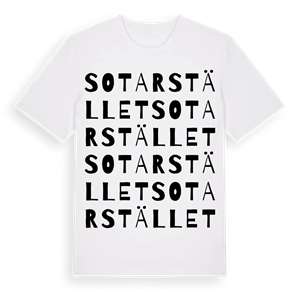 Sotarstället ordlek t-shirt – ekologisk bomull t-shirt från Pinshirt