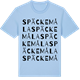 Blue Soul t-shirt med Späckemåla ordlek t-shirt