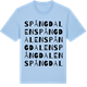Blue Soul t-shirt med Spångdalen ordlek t-shirt