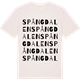 Vintage White t-shirt med Spångdalen ordlek t-shirt