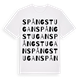 White t-shirt med Spångstugan ordlek t-shirt