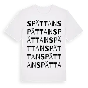 Spättan ordlek t-shirt – ekologisk bomull t-shirt från Pinshirt