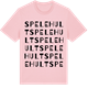 Pink Cotton t-shirt med Spelehult ordlek t-shirt