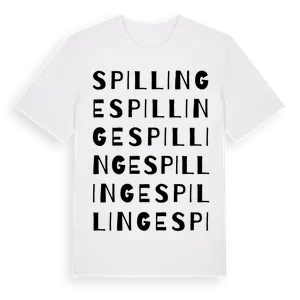 Spillinge ordlek t-shirt – ekologisk bomull t-shirt från Pinshirt