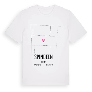 Spindeln karta t-shirt – ekologisk bomull t-shirt från Pinshirt