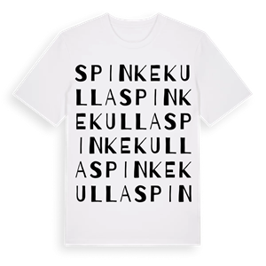 Spinkekulla ordlek t-shirt – ekologisk bomull t-shirt från Pinshirt