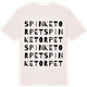 Vintage White t-shirt med Spinketorpet ordlek t-shirt