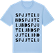 Blue Soul t-shirt med Spjutelund ordlek t-shirt