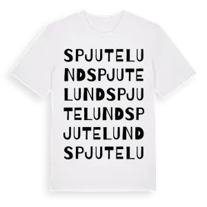 Spjutelund ordlek t-shirt – ekologisk bomull t-shirt från Pinshirt
