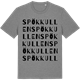 Mid Heather Gray t-shirt med Spökkullen ordlek t-shirt