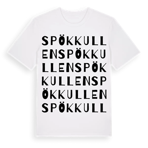 Spökkullen ordlek t-shirt – ekologisk bomull t-shirt från Pinshirt